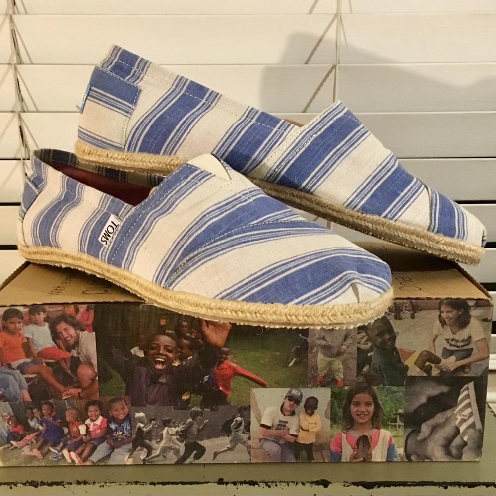 TOMS Men’s Classics Umbrella Stripe Alpargatas